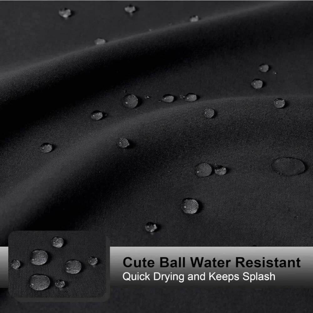Solid Black Soft Cloth Shower Curtain | 72W x 72L | NWT